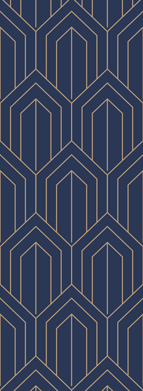 Vinilne preproge z geometrijskimi vzorci kayla metallic - TenStickers