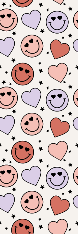 Vinilne preproge za spalnico ljubezen in nasmehi - TenStickers