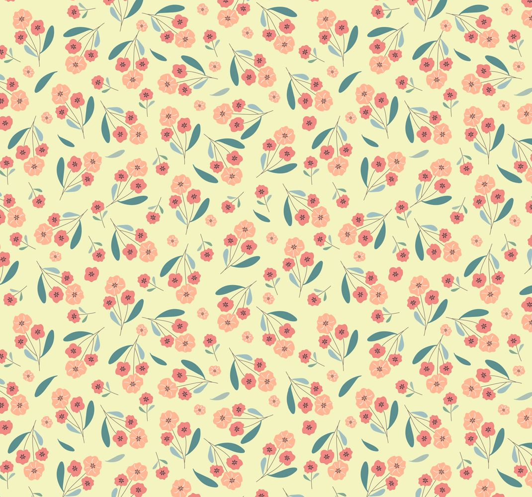 Vinilne preproge za spalnico z vzorcem vrtnic - TenStickers