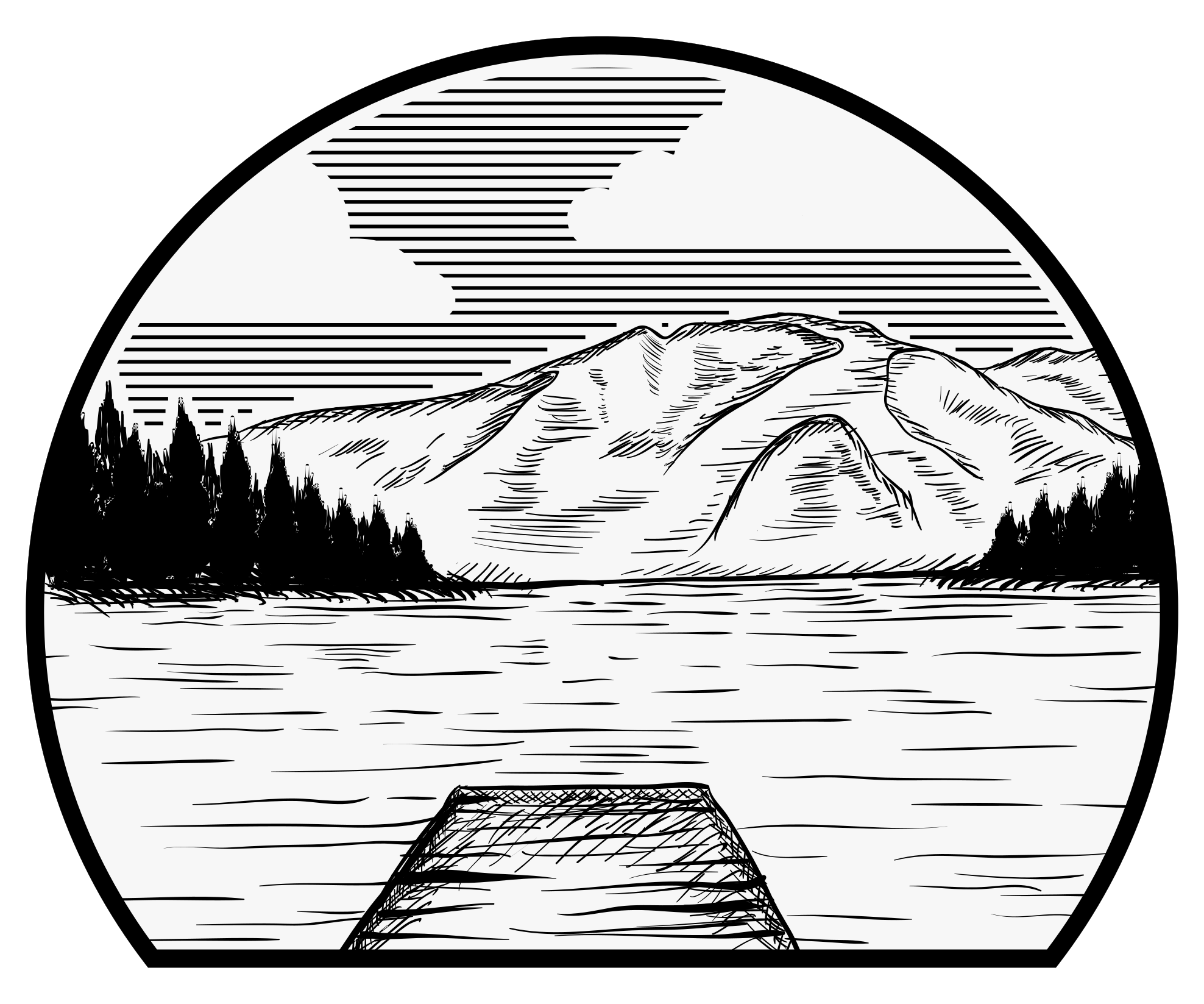 Naravne vinilne preproge motorhome borov gozd - TenStickers