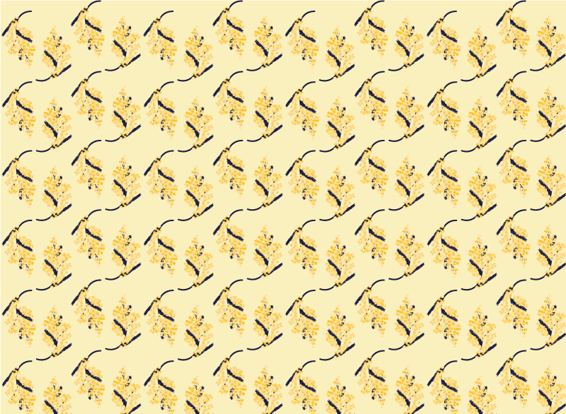 Naravne vinilne preproge vzorci mimoze - TenStickers