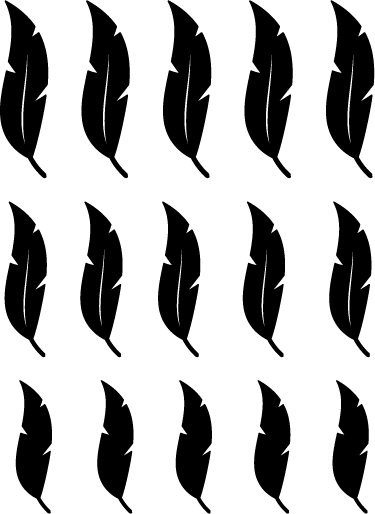 Naravne vinilne preproge vzorci lebdečih peres - TenStickers