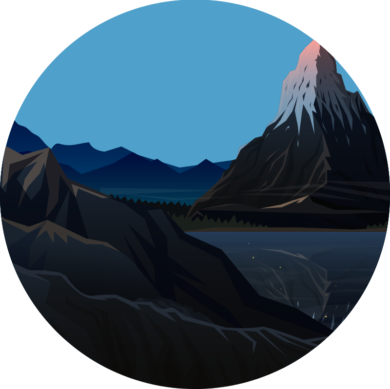 Naravne vinilne preproge gorski razgled - TenStickers