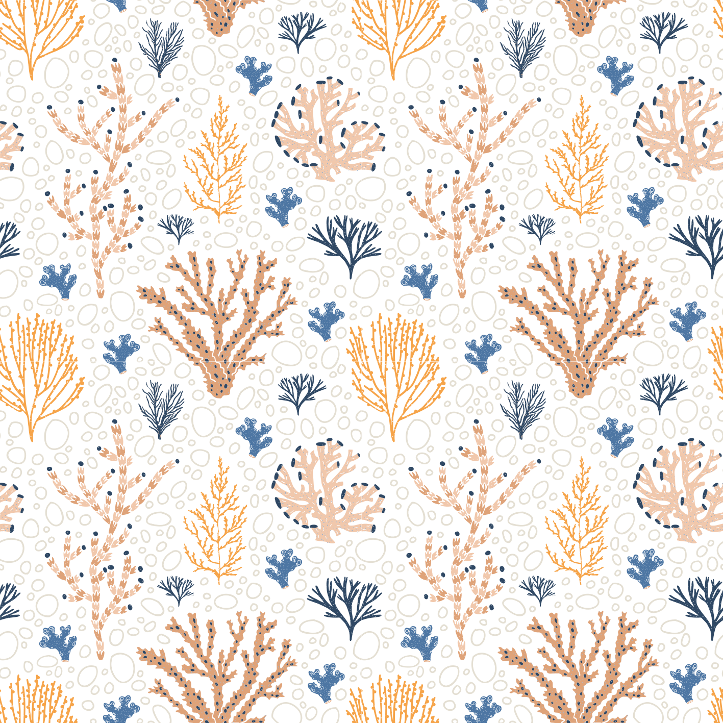 Naravne vinilne preproge s stilnim koralnim vzorcem - TenStickers