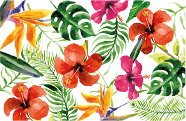 Cvetlična vinilna preproga prenosna nalepka monstera - TenStickers