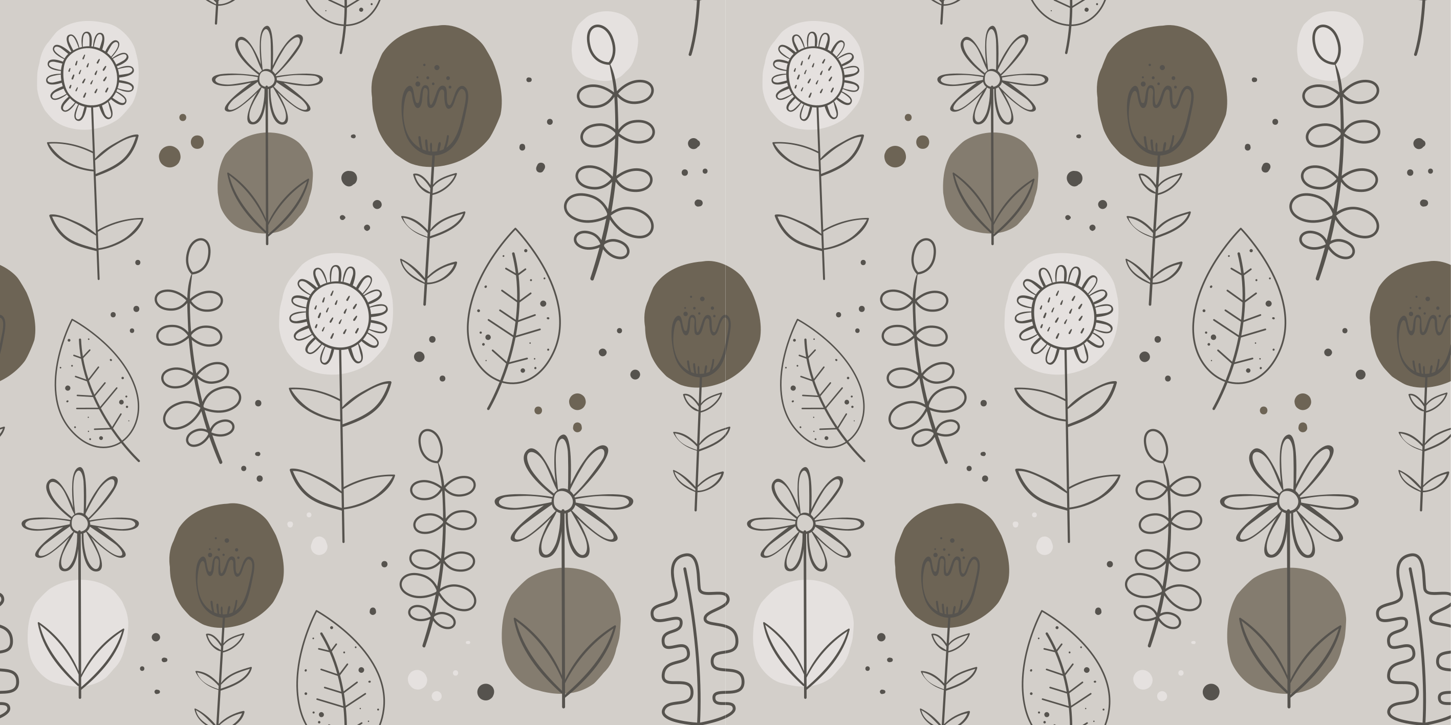 Cvetlična vinilna preproga z naravnim barvnim vzorcem - TenStickers