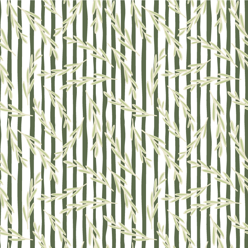 Cvetlična vinilna preproga vzorci tankih listov - TenStickers