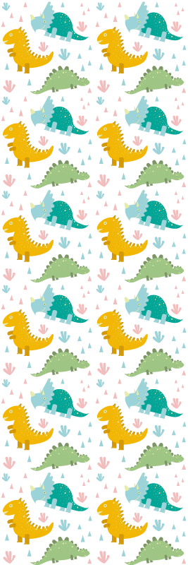 Vinilne preproge za spalnico s čudovitimi dinozavri - TenStickers