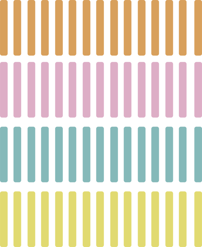 Vinilne preproge z geometrijskimi vzorci v barvah konfeti - TenStickers