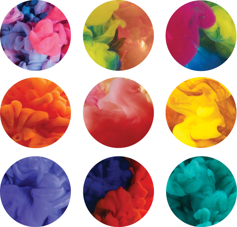 Vinilne preproge z geometrijskimi vzorci v barvnem dimu - TenStickers