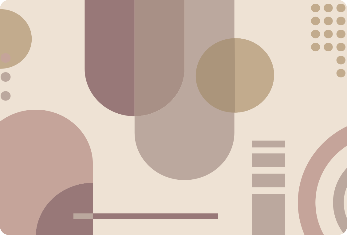 Vinilne preproge z geometrijskimi vzorci v rjavi barvi - TenStickers