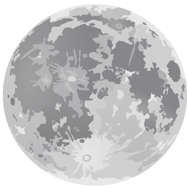 Otroške vinilna preproga polna luna - TenStickers