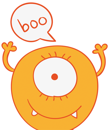 Otroške vinilna preproga rumeni pošastni nalepka - TenStickers