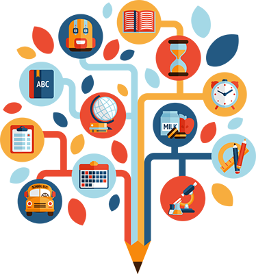 Otroške vinilna preproga drevo znanosti - TenStickers