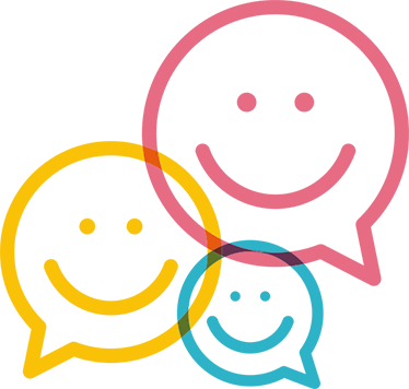 Otroške vinilna preproga veseli pisani obrazi - TenStickers