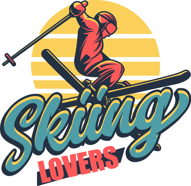 Vinilne preproge za spalnico za ljubitelje smučanja - TenStickers