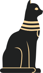 Vinilne preproge za spalnico egipčanska mačka - TenStickers