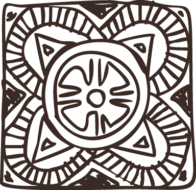 Vinilne preproge za spalnico etnične cvetlične ploščice - TenStickers