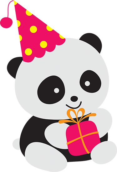 Otroške vinilna preproga panda z darilom - TenStickers