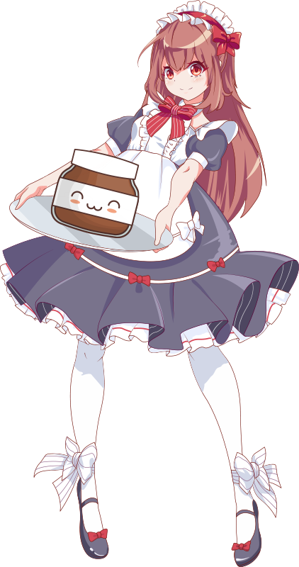 Otroške vinilna preproga deklica iz anime s nutello - TenStickers