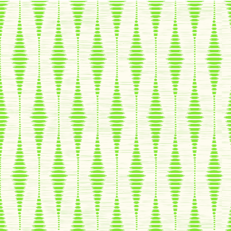 Vinilne preproge z geometrijskimi vzorci zeleni rabaul ikat - TenStickers