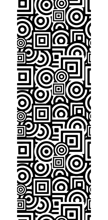Vinilna preproga za kopalnico z okroglimi vzorci - TenStickers