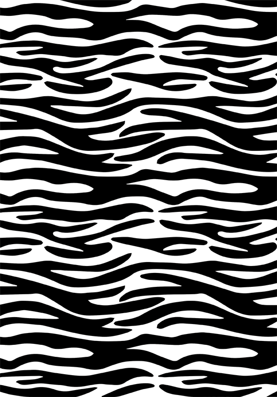 Vinilna preproga za kopalnico zebrastega vzorca - TenStickers