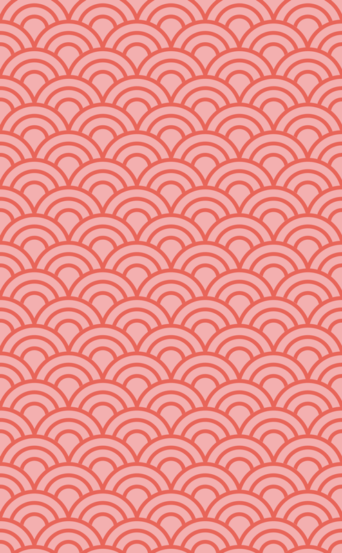 Vinilna preproga za kopalnico živo koralna pantone - TenStickers