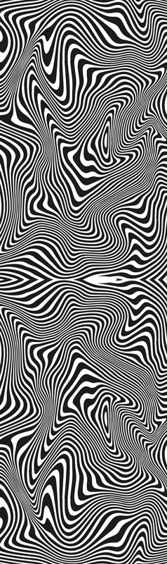Vinilna preproga za kopalnico zebra 3d učinek tuširanja - TenStickers