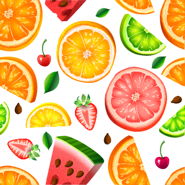Vinilna preproga za kuhinjo s sadnim motivom - TenStickers