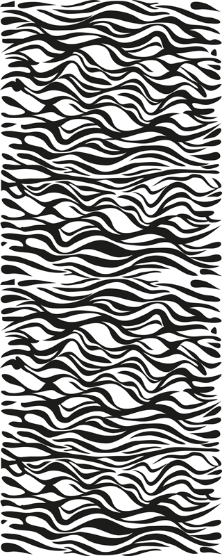 Vinilna preproga za kuhinjo zebra ozadje hladilnika - TenStickers