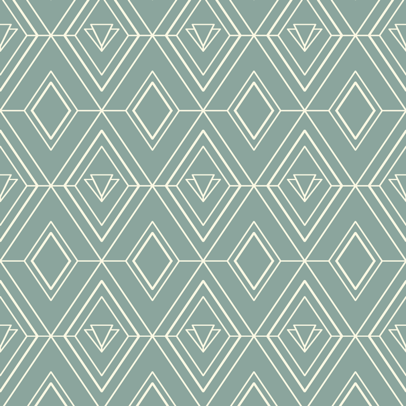 Vinilna preproga za kuhinjo art deco geometrijski vzorci - TenStickers