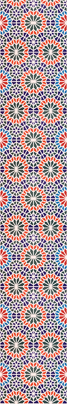 Vinilna preproga za kuhinjo hladne barvite ploščice - TenStickers