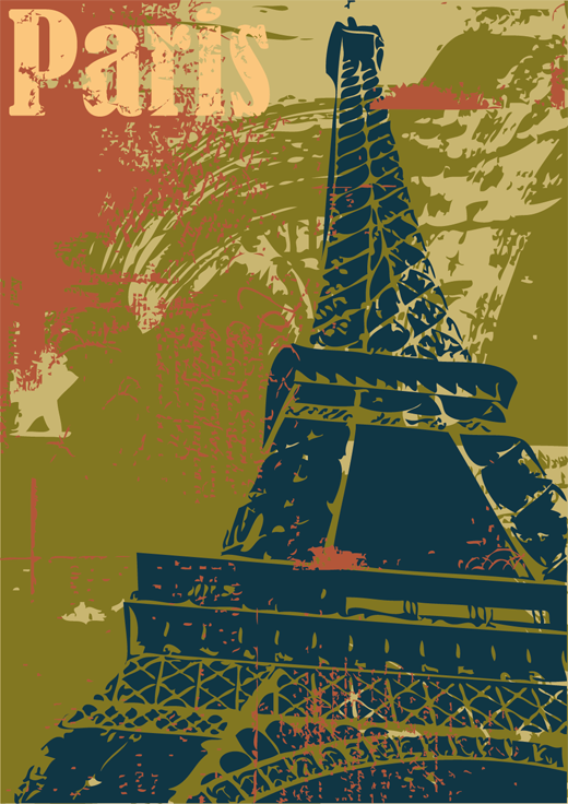 Vinilne preproge za spalnico pariz dekorativni plakat - TenStickers