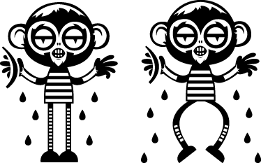 Vinilne preproge za spalnico dekorativni vinil z opicama - TenStickers