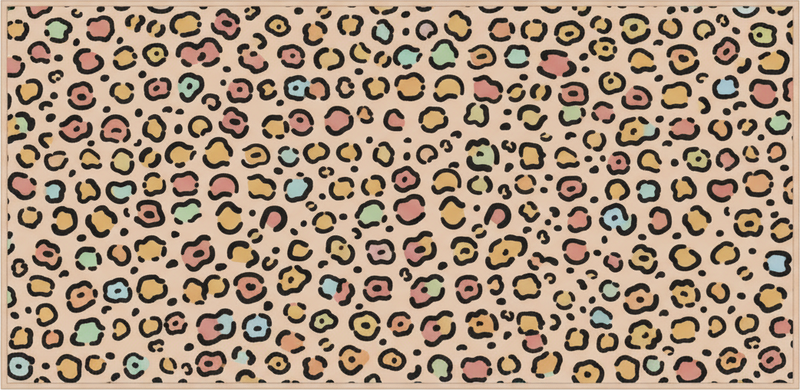 Vinilne preproge za spalnico leopardji pastelni vzorec - TenStickers
