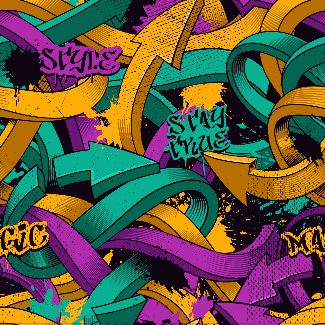 Vinilne preproge za spalnico realističen grafitni zid - TenStickers