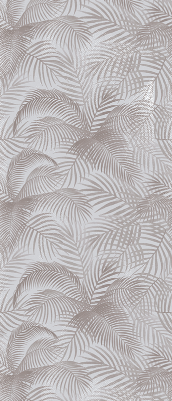 Vinilne preproge za spalnico sive elegantne botanične 80. - TenStickers