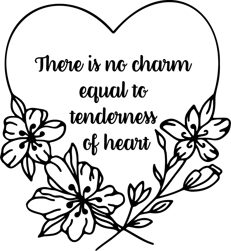 Vinilne preproge za spalnico jane austen srce - TenStickers