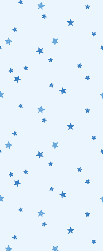 Skandinavski vinilni preproga v pastelni modri zvezde - TenStickers