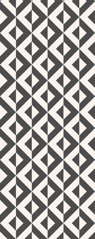 Skandinavski vinilni preproga geometrijski monokrom - TenStickers