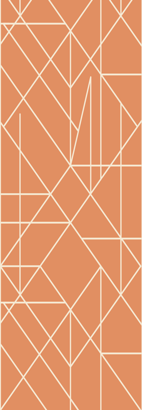 Skandinavski vinilni preproga nordijska geometrijska mozaik - TenStickers