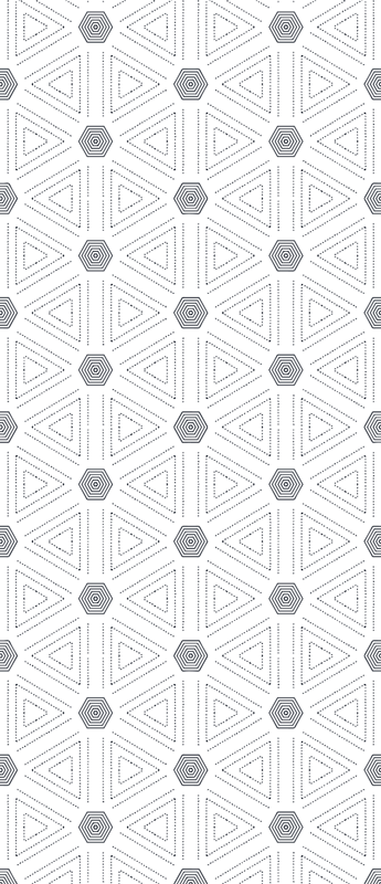 Skandinavski vinilni preproga geometrijski trikotniki - TenStickers