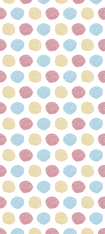 Skandinavski vinilni preproga v pastelnih pikah - TenStickers