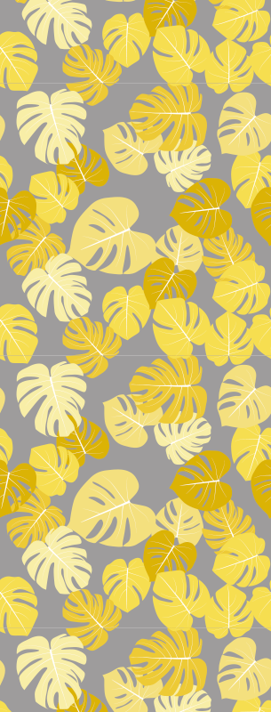 Naravne vinilne preproge monstera list pantone - TenStickers
