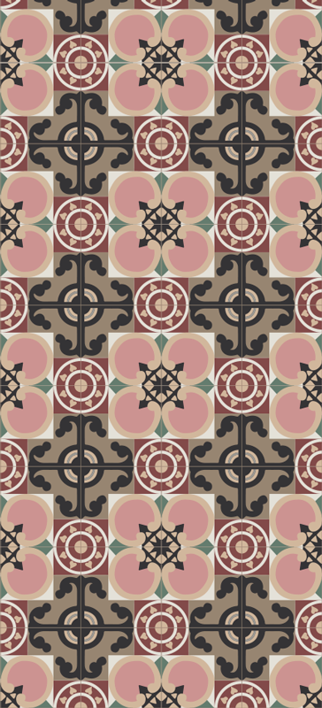 Vintage vinilna preproga toledski azulejos - TenStickers