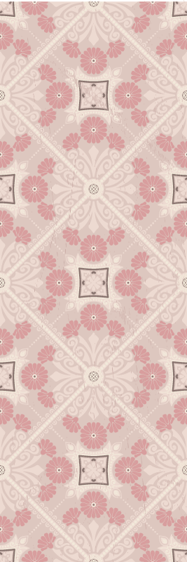 Vintage vinilna preproga pastelni vintage vzorec - TenStickers