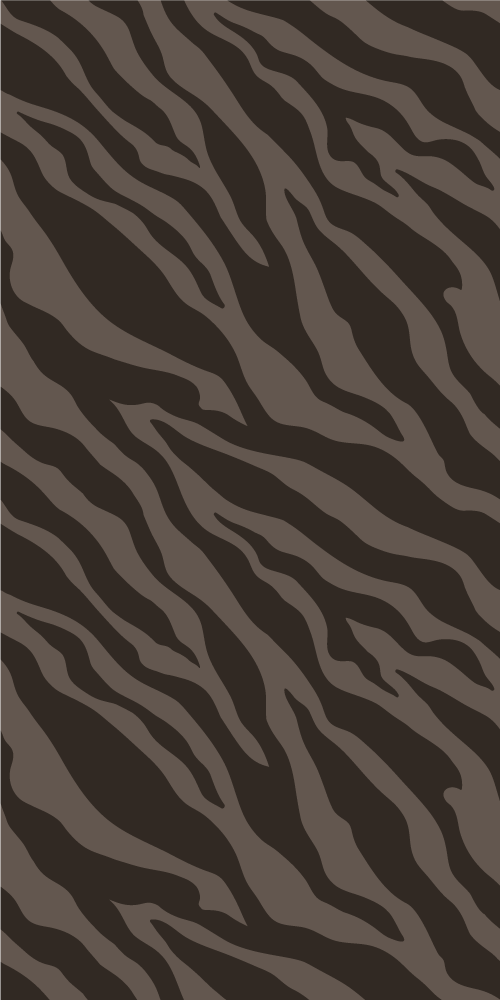 Tepih z živalskim potiskom temna zebra - TenStickers