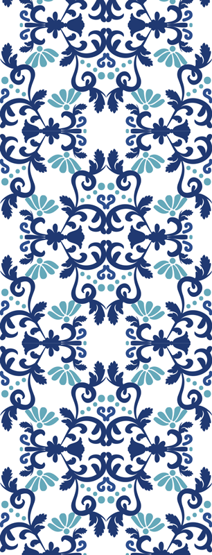 Vintage vinilna preproga klasičnega damask stila - TenStickers
