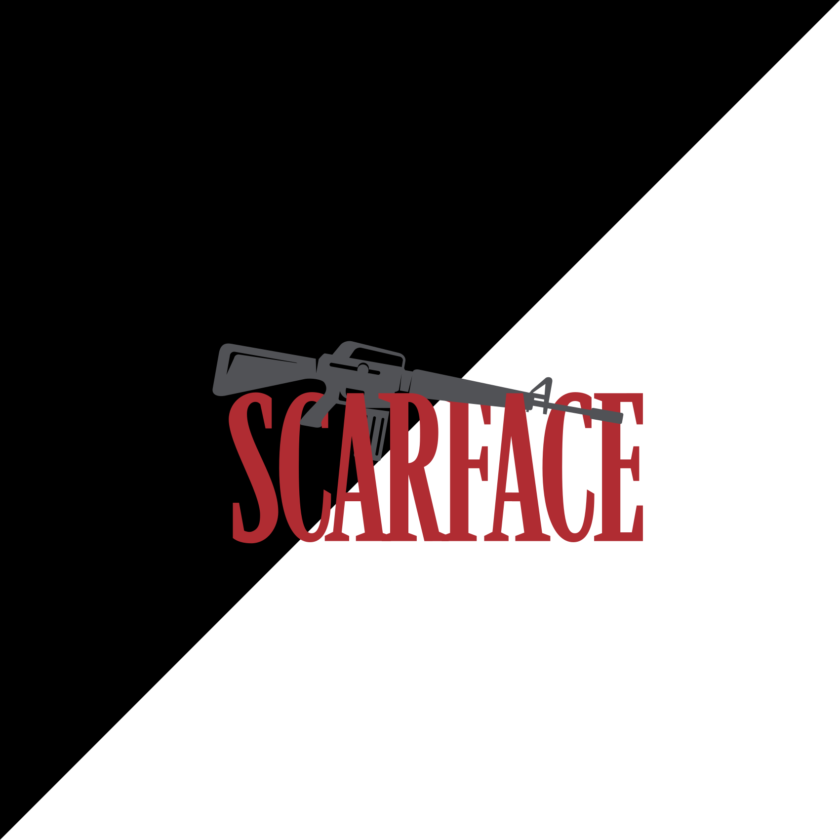 Vinilne preproge z napisom slika iz filma scarface - TenStickers